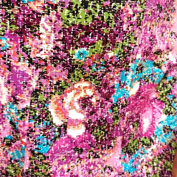 NWOT Lane Bryant Pixal Floral A-line Skirt - Picture 2 of 4